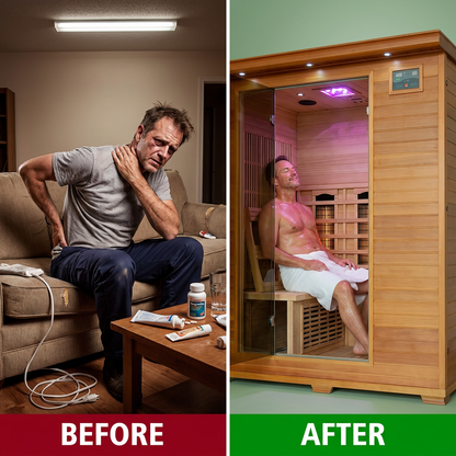 Infrared Sauna Built for Deep Heat Therapy, 6-Person Cedar, 10 Carbon Heaters, Ultra-Low EMF Design